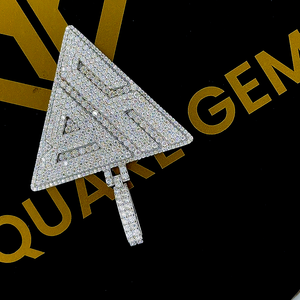 จี้เพชรโมอิสล้าน925เงินจี้แบบสั่งทำจี้แบบกำหนดเองจี้แบบกำหนดเองจี้แร็ปเปอร์เครื่องประดับฮิปฮอปเงิน925 - Product Image 3