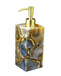 Distributeur de savon liquide double personnalisable de luxe Distributeur de savon liquide en nacre MOP de haute qualité pour salle de bain Taille personnalisée - Product Image 2