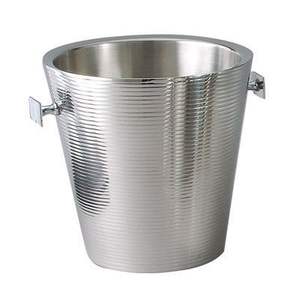 Leakproof Metal <b>Ice</b> Bucket Hammered Texture High Quality Metal Wine Chiller Decorative Stainless Steel Bucket Bar Supplies - Product Image 4