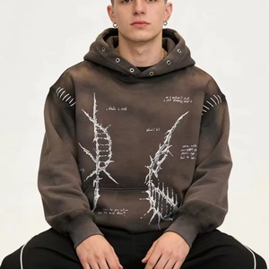 Nouveauté, sweat-shirt d'hiver en molleton vintage pour homme, couleur unie, 100% coton, 400 GSM, respirant, imprimé DTG, sweat-shirt de créateur - Product Image 6