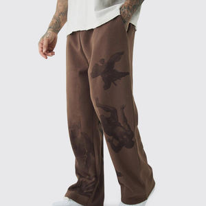Most Trending <b>Men's</b> Oversized Casual <b>Trousers</b> Custom Design with Straight and Distressed <b>Baggy</b> Style for Sale - Product Image 1