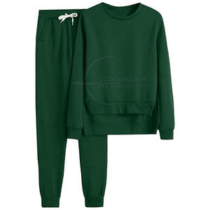 Ensemble de survêtements de rue personnalisés de qualité supérieure pour femmes Nouveau design Ensemble de survêtements en coton personnalisé - Product Image 2