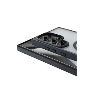 Funda Magnética de Carga para Magsafe, Color Verde Oscuro, para Samsung Galaxy S24 Ultra, Funda de Silicona a Prueba de Golpes, Diseño Transparente de PC - Product Image 3