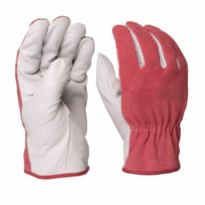 Gants de conducteur en cuir fendu en coton durable personnalisables résistants à la chaleur ignifuges pour gants de sécurité en grain de vache - Product Image 5