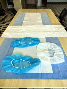 Kit de roulement chirurgical jetable avec feuille de table feuille de tirage et couverture d'accoudoir taies d'oreiller de tête avec feuille de levage - Product Image 2