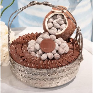 Panier de service à chocolat unique avec poignée Vaisselle Chocolat Dessert Bonbons Bol de service pour mariage - Product Image 2
