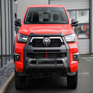 2022 for Diesel Pickup Truck <b>Bed</b> with Black Tonneau Cover and Tailgate Liner Euro VI Emission Red Exterior - Product Image 4