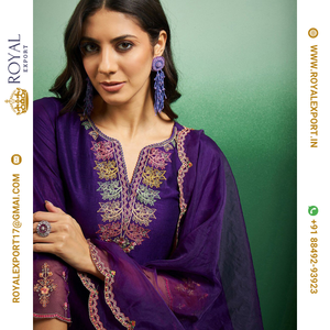 Royal Export Surat Nouvelle Arrivée Collection Haute Moderne Indien Broderie Robe Adultes Partie Porter Disponible Prix de Gros - Product Image 4