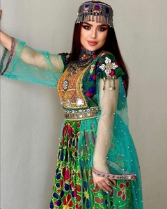 Vêtements traditionnels faits à la main robe afghane de haute qualité meilleur matériel afghan Vintage femmes robes 0699 - Product Image 5