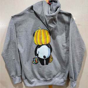 Men's 100% Cotton Puffer Pullover Hoodie | Winter Solid Pattern <b>Lined</b> <b>Fleece</b> Breathable Eco-Friendly Customizable Sizes OEM Logo - Product Image 1