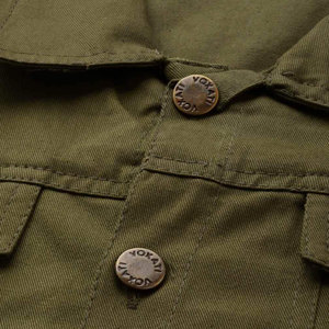 Latest Design <b>Camouflage</b> Front Logo Men's Denim <b>Jackets</b> 100% Cotton High Quality OEM Service Customized Color & Printing - Product Image 6