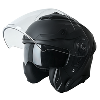 Casque de moto homologué DOT, confortable, léger, coque ABS, 3/4 ouvert, pour la course sur route