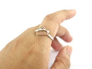 Anillo de Compromiso de Plata de Ley 925 Hecho a Mano con Gema de Rubí y Alto Pulido - Product Image 6