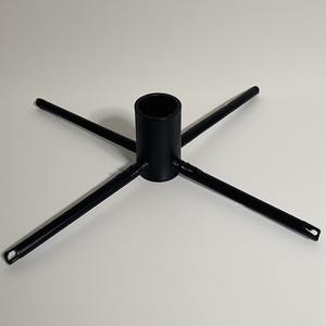 Handcrafted Iron <b>Tree</b> <b>Stand</b> With Rustic Hammered Texture Artisan Detailing Offering Strength And Decorative Holiday Seasonal - Product Image 2