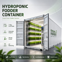 Système de conteneurs hydroponiques intelligents pour la culture de fourrage, ferme commerciale en conteneurs pour la production d'aliments pour bétail