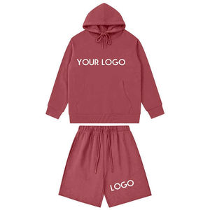 ชุดวอร์มกางเกงวิ่งสำหรับผู้ชายผ้าคอตตอน100% เสื้อมีฮู้ดระบายอากาศได้ดีโลโก้ตามสั่ง - Product Image 6