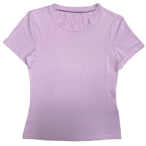 Été 2024 Nouveau T-shirt en coton pur à manches courtes pour femmes Loose Large Size Western Casual T-shirt Femmes Demi-manches - Product Image 1