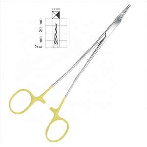 Pinzas Portaagujas Eurate Pasque TC de 6 Pulgadas con Mango Dorado, Instrumentos Quirúrgicos de Acero Inoxidable, Uso Médico con Certificación CE - Product Image 6