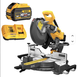 MEHTAB DCS781X1-XE 54V 9.0Ah FlexVolt Sierra ingletadora inalámbrica industrial de iones de litio sin escobillas de 305 mm (12 pulgadas) con kit combinado OEM y 3 años de garantía - Product Image 1