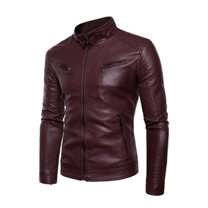 Chaquetas de Cuero Formales Ecológicas de Alta Calidad para Hombre, Transpirables para Invierno, Bajo MOQ, Venta al Por Mayor - Product Image 4