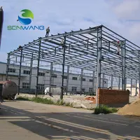 Estructura de Acero Prefabricada Económica para Uso Comercial, Nave Industrial Prefabricada, Estructura de Acero Refabricada