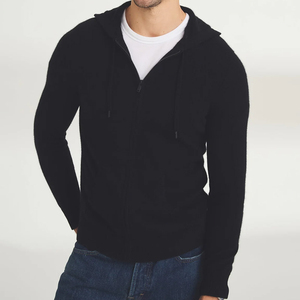 Sweat à capuche zippé pour hommes Sweat en coton biologique avec capuche zippé Sweats à capuche pour hommes Pull à capuche en molleton personnalisé - Product Image 5