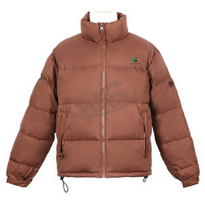 Directo de fábrica, venta al por mayor, chaqueta acolchada de Color sólido brillante, manga larga, estilo con capucha, ropa de abrigo para hombre, chaqueta cálida de invierno en Stock - Product Image 4