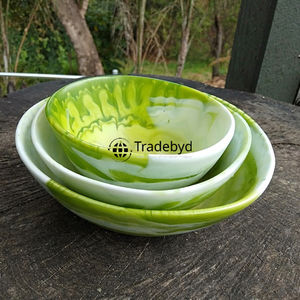 Bol en résine de luxe moderne au look artistique élégant pour la présentation et la décoration de table de qualité supérieure par Tradebyd - Product Image 6