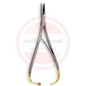 Alicates de colocación elásticos Mathieu, soporte de aguja, instrumentos de ortodoncia, alicates elásticos de colocación Mathieu, acero inoxidable - Product Image 3