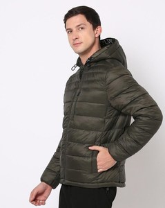 Nouvelle arrivée : Doudoune matelassée imperméable et coupe-vent à capuche pour homme, grande taille, sans coutures, compressible, 100 % fibre de polyester, personnalisable - Product Image 2