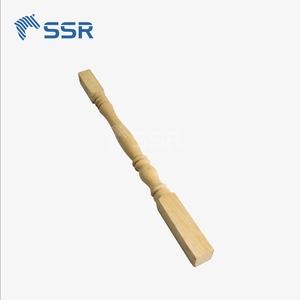 SSR VINA Rubberwood Baluster Wooden Balustrades <b>Stair</b> Railing Wood Pillar Turned Wood Components for Staircase Systems - Product Image 1