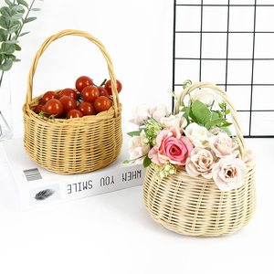 Venta caliente cesta de flores de ratán precio competitivo cestas de regalo de mimbre hechas a mano únicas para flores - Product Image 3