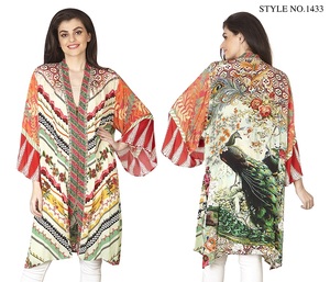 Kimonos légers pour femmes idéaux pour les vacances d'été à la plage ou la superposition avec des vêtements décontractés - Product Image 1