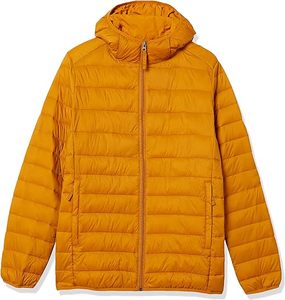 Chaqueta Acolchada con Capucha y Cierre para Hombre, con Logotipo Frontal, Manga Larga, Cálida, Ligera, Informal, Rellena de Algodón - Product Image 6