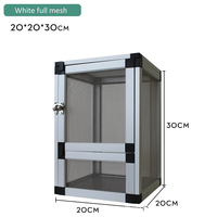 Enclos pour reptiles de haute qualité, nouveau style 2024, amélioré, en alliage d'aluminium, avec écran en maille pour reptiles et cage en plastique pour animaux de compagnie