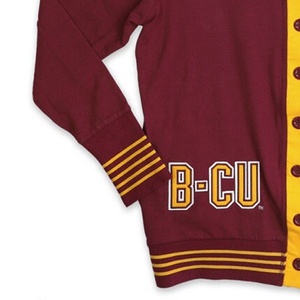 Pulls en tricot confortables à col en V, patchwork, respirants, pour l'université, automne-hiver, vente en gros - Product Image 5