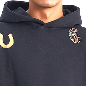 Ropa de calle sudaderas con capucha personalizadas bordado de peso pesado 100% algodón personalizado de alta calidad Casual hombro caído Sudadera con capucha para hombre - Product Image 5