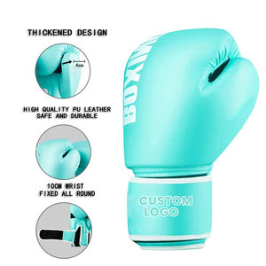 Guantes de boxeo de cuero Durable Premium Design 2025 Guantes de boxeo de hombre personalizados de alta calidad con logotipo personalizado de Pakistán - Product Image 3