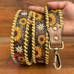 Vente en gros de sac à bandoulière en cuir repoussé à la main de haute qualité pour dames sangles de sac à bandoulière amovibles en cuir de vachette véritable sangles de sac à main - Product Image 1