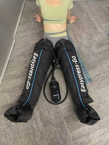 Équipement <span class=keywords><strong>de</strong></span> physiothérapie, <span class=keywords><strong>bottes</strong></span> <span class=keywords><strong>de</strong></span> récupération par pressothérapie, masseur <span class=keywords><strong>de</strong></span> compression d'air pour les jambes, pour la rééducation sportive avec contrôle du temps - Product Image 4