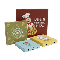 Boîtes à Pinsa Rectangulaires Premium Personnalisées en Carton Ondulé – Emballage Robuste pour Pinsa Romana et Pizzas à Emporter