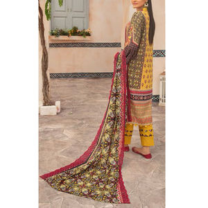 Traje de Verano para Mujer de Alta Calidad en Color Personalizado, Elegante Vestido Pakistaní Tradicional Bordado hasta el Suelo, Superventas - Product Image 5