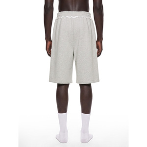 Shorts en molleton à bords bruts unisexes pour un confort décontracté - Product Image 6