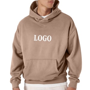 Sweat à capuche uni en gros unisexe de haute qualité Design personnalisé pull en coton | Mode Streetwear surdimensionné hauts à capuche hiver | - Product Image 1