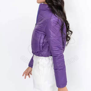Stylish New Woman's Clothing Wholesale Fashion Crop Jackets Customized Packing Puffer Jacket's For Winter - Product Image 4