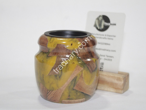 Dernier porte-encens traditionnel Mubkhar bois résine Bukhoor brûleur pour Ramadan Eid Exim Pvt Ltd Tradition - Product Image 4
