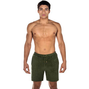 Short éponge en coton pour hommes de haute qualité pantalon de survêtement à motif solide à la mode avec coupe décontractée pour les vêtements de plein air de salon de gymnastique - Product Image 2
