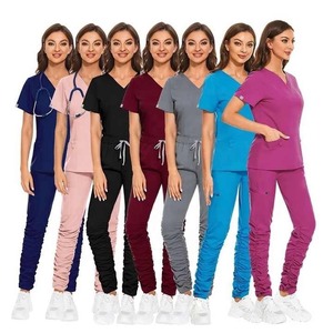 2025 ropa médica femenina antiestática enfermera Scrub trajes antibacteriano Scrub traje uniforme - Product Image 2