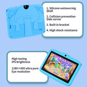 Tablette <span class=keywords><strong>PC</strong></span> pour enfants BDF 7 pouces avec WiFi, <span class=keywords><strong>classement</strong></span> supérieur, avec étui en silicone en forme de champignon, 2 Go + 32 Go, Android 8.1, processeur quadricœur MTK6735 - Product Image 5