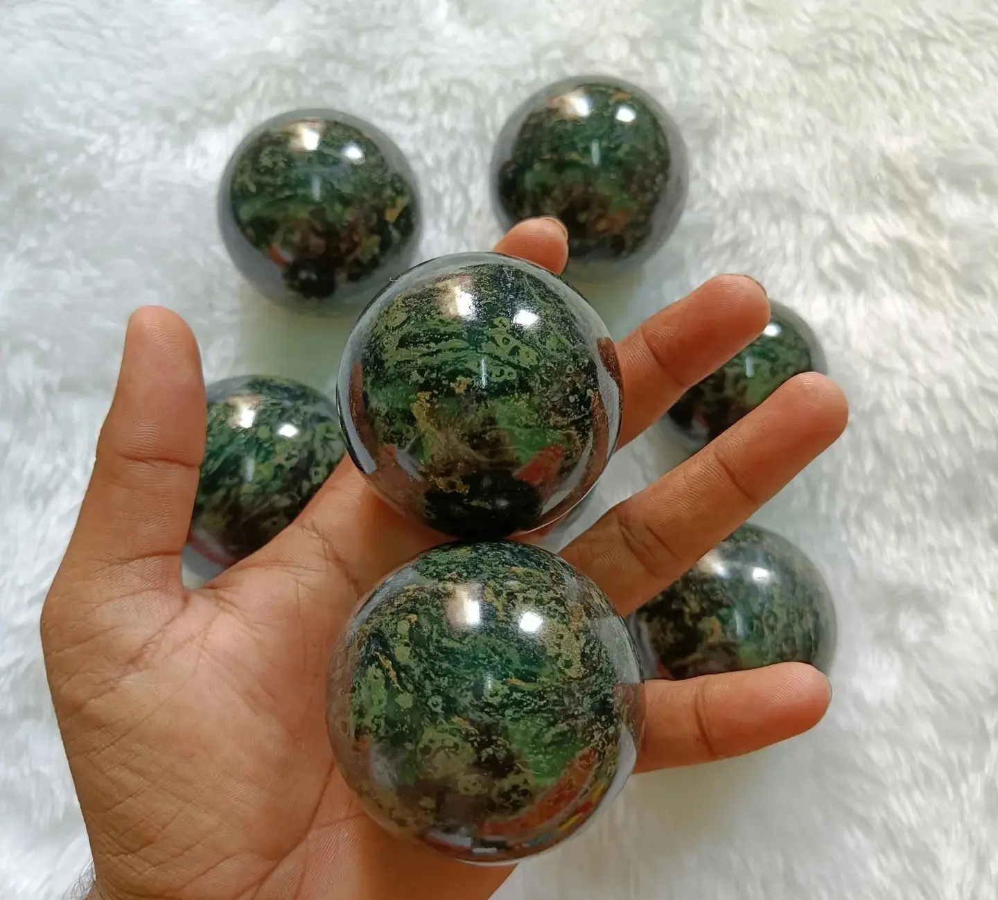 Bola de cristal de esfera de jaspe Kambaba de cura natural de alta qualidade para meditação cura Feng Shui terapia de chakra espiritual